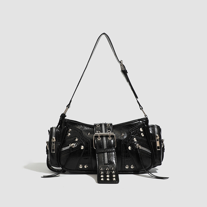 European And American Retro Handbag Special-interest Design Oil Wax Leather