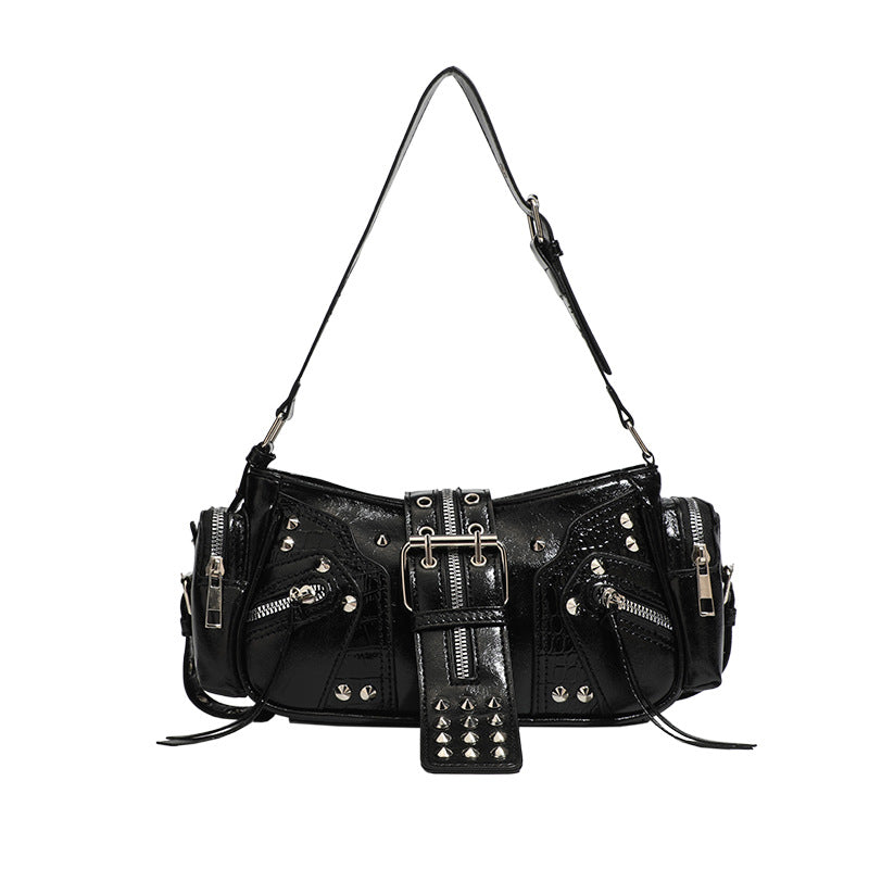 European And American Retro Handbag Special-interest Design Oil Wax Leather