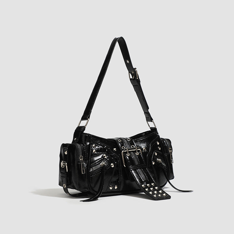 European And American Retro Handbag Special-interest Design Oil Wax Leather