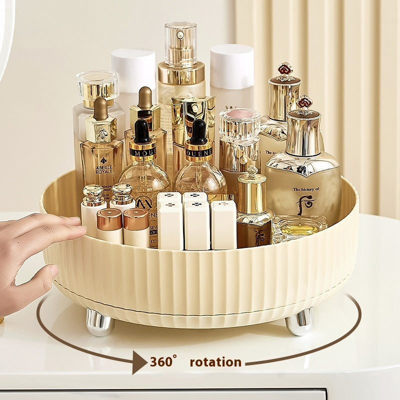 Plastic Cosmetics Rotating Storage Box